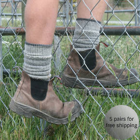 merino wool work boot socks